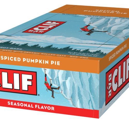 CLIF BAR, Energy Bars, 2.4 Ounce Clif Bar Spiced Pumpkin Pie 2.4 Oz-12 Count