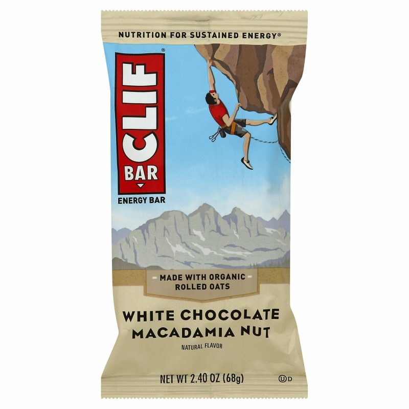 CLIF BAR, Energy Bars, 2.4 Ounce Clif Bar White Chocolate Macadamia Nut 2.4 Ounce