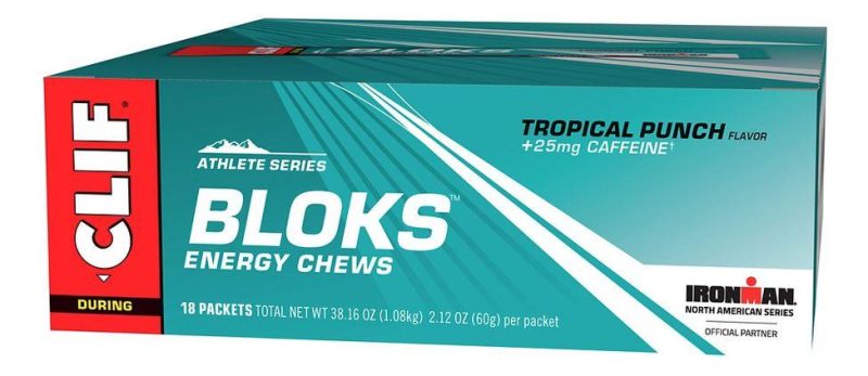 CLIF BLOKS Energy Chews CLIF Tropical Punch 2.12 Oz-18 Count