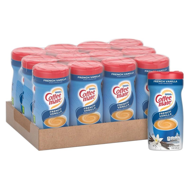 Coffee-mate Powder Creamer Nestle French Vanilla 15 Oz-12 Count