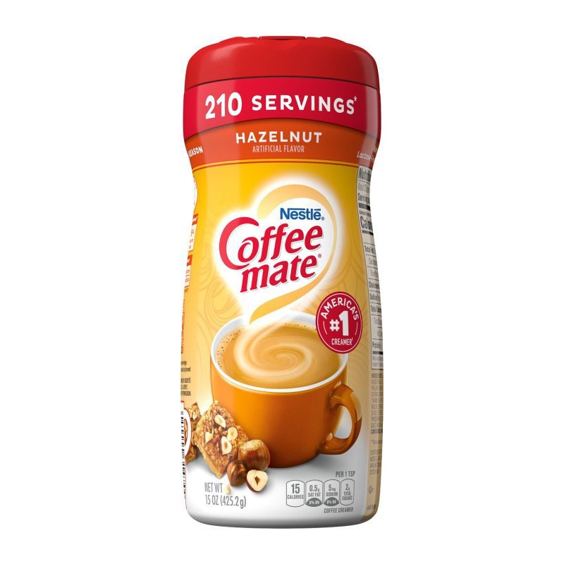 Coffee-mate Powder Creamer Nestle Hazelnut 15 Ounce