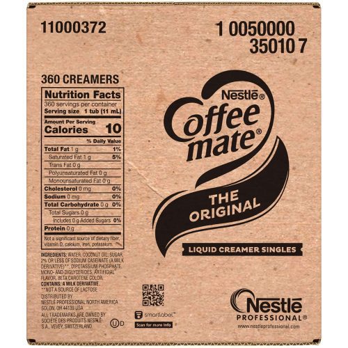 coffee mate single serve liquid creamer nestle 823891