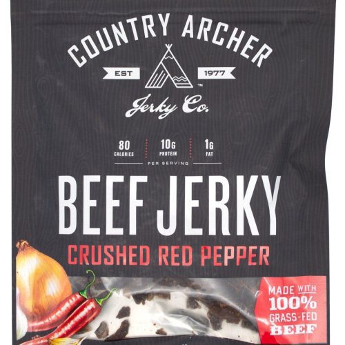 Country Archer Beef Jerky Country Archer Crushed Red Pepper 3 Ounce 