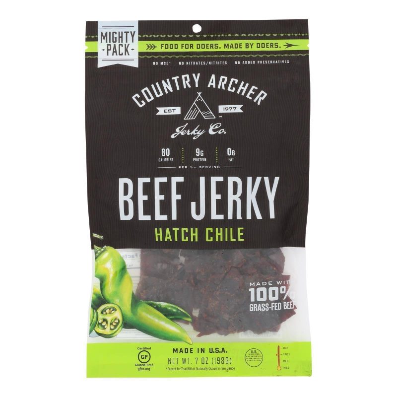 Country Archer Beef Jerky Country Archer Hatch Chile 7 Ounce