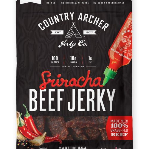 Country Archer Beef Jerky Country Archer Sriracha 8 Ounce 