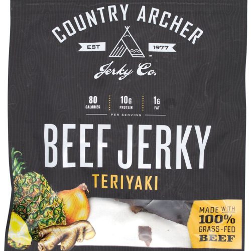 Country Archer Beef Jerky Country Archer Teriyaki 3 Ounce 