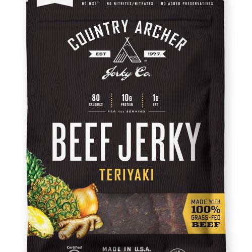 Country Archer Beef Jerky Country Archer Teriyaki 8 Ounce 