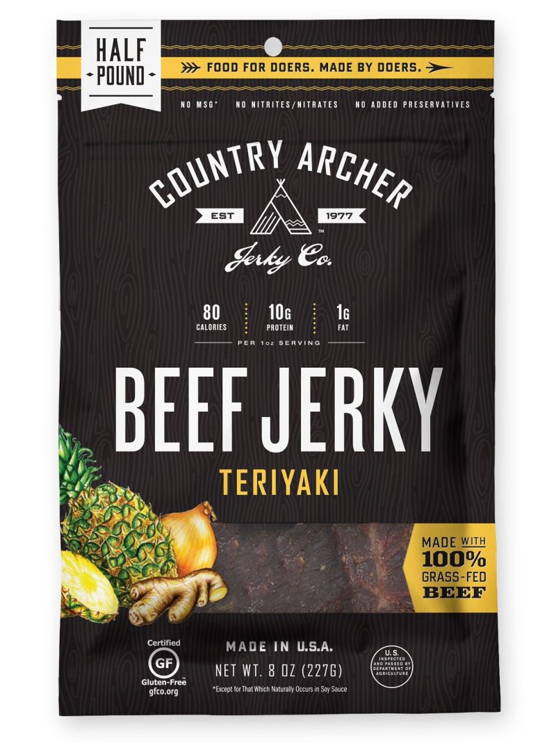 Country Archer Beef Jerky Country Archer Teriyaki 8 Ounce