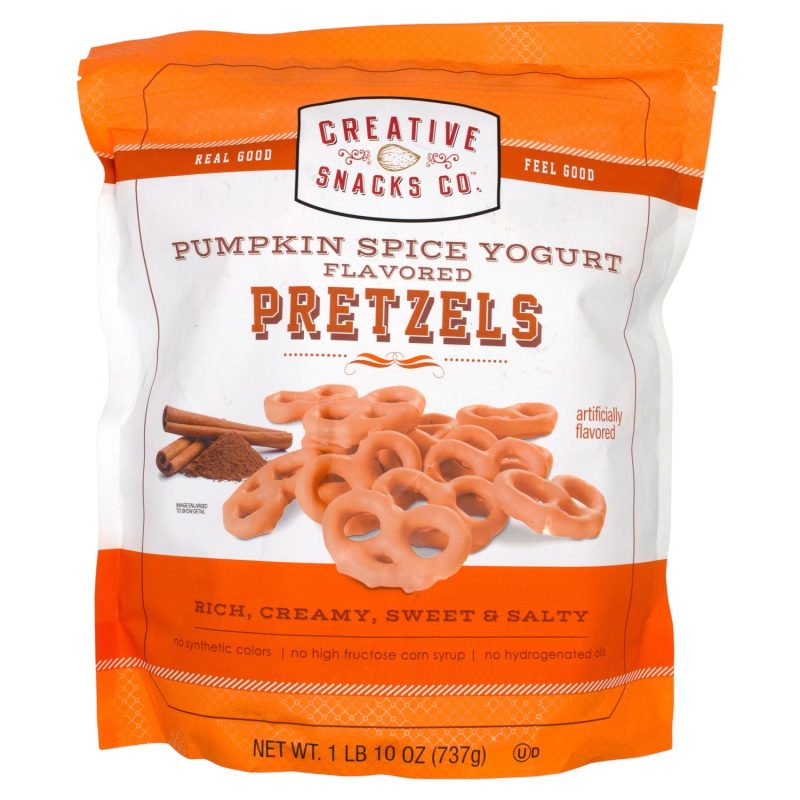 Creative Snacks Enrobed Pretzels Meltable Creative Snacks Pumpkin Spice Yogurt 26 Ounce