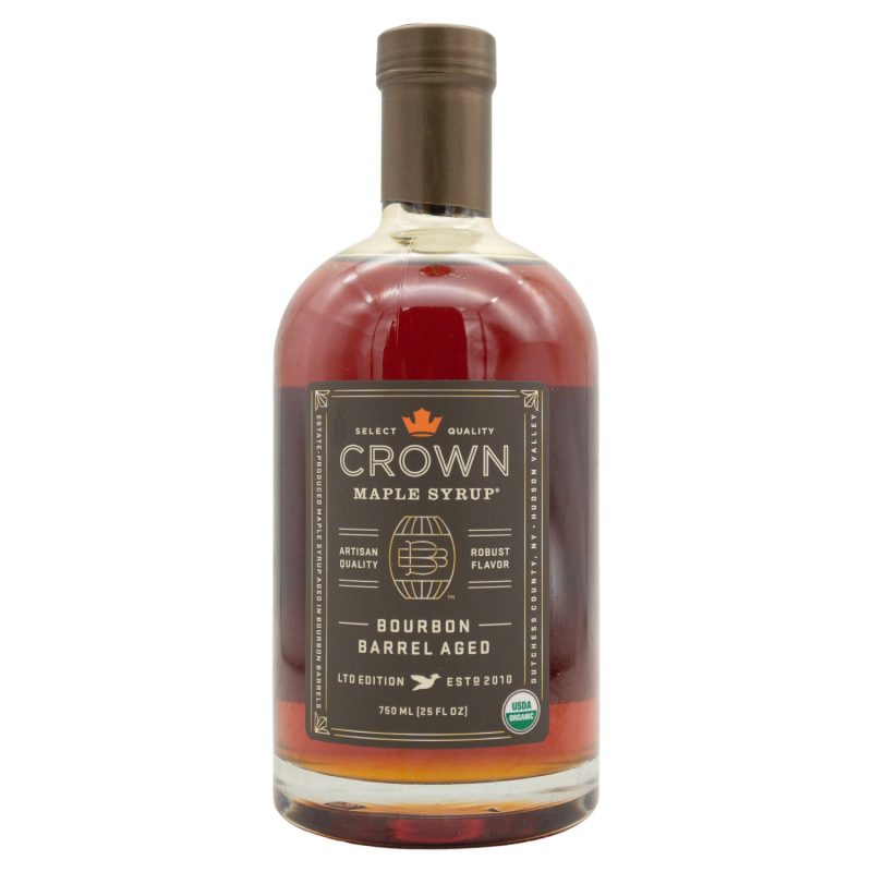 Crown Maple, Organic Maple Syrup Crown Maple Bourbon Barrel Aged 25 Fluid Ounce