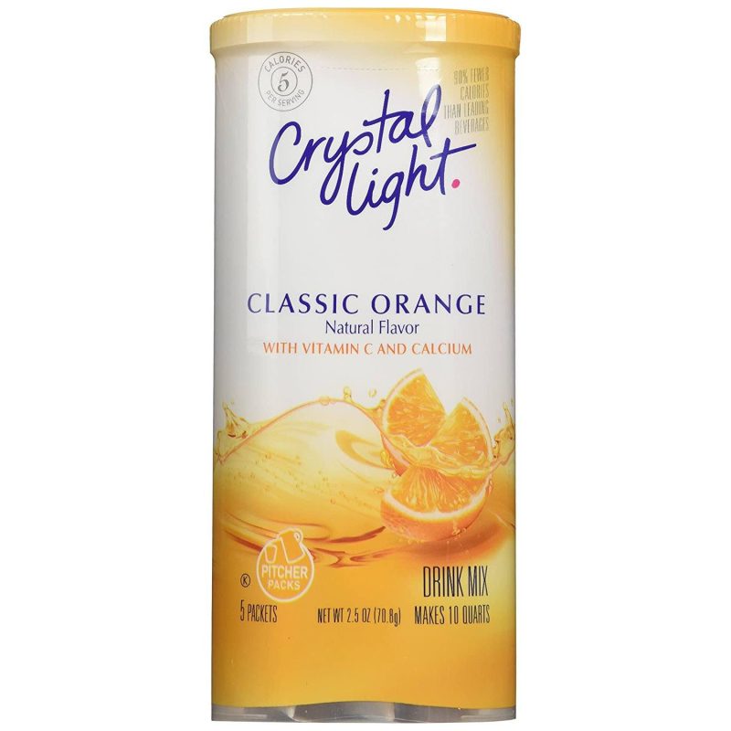 Crystal Light Drink Mixes Crystal Light Classic Orange 5 Pitcher Packets