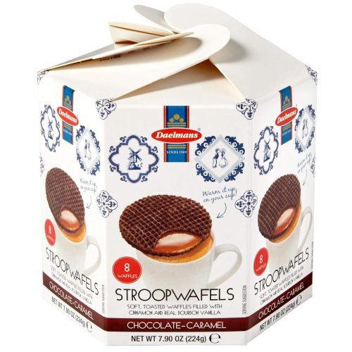 Daelmans Stroopwafels Daelmans Chocolate 8 Count Hexa Box 