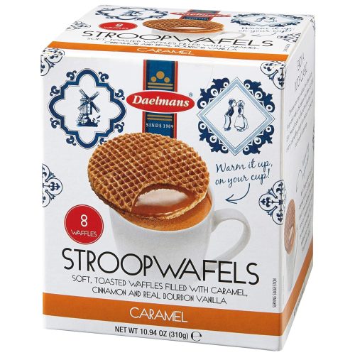 Daelmans Stroopwafels Daelmans Jumbo Caramel 8 Count Cube Box 