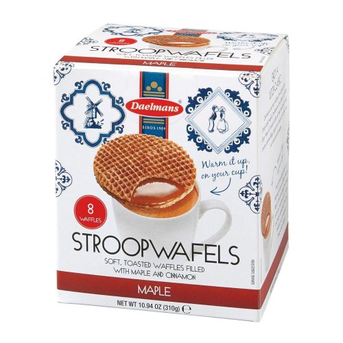 Daelmans Stroopwafels Daelmans Jumbo Maple 8 Count Cube Box 