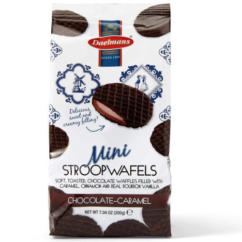 Daelmans Stroopwafels Daelmans Minis Chocolate 7.04 Ounce Cello Bag 