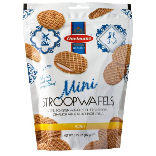 Daelmans Stroopwafels Daelmans Minis Honey 5.29 Ounce Zip Bag 