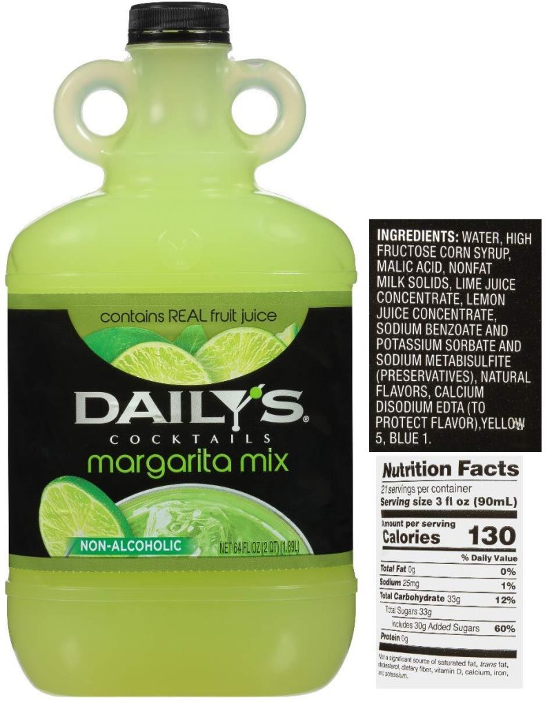 Daily's Cocktail Mix Daily's Margarita 64 Fluid Ounce