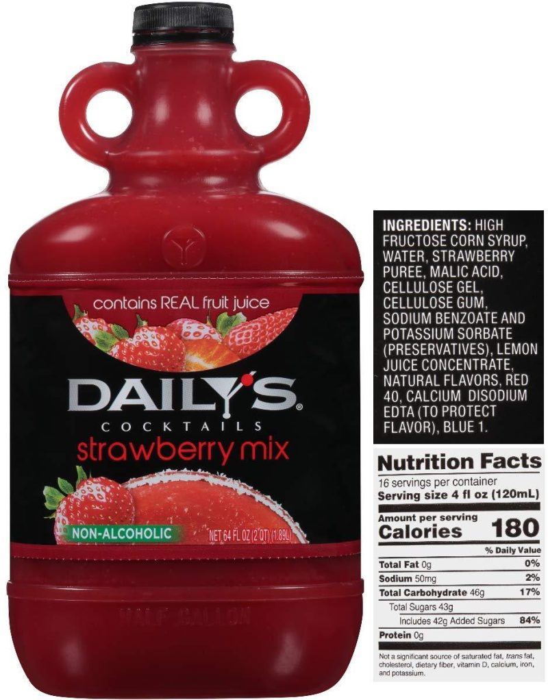 Daily's Cocktail Mix Daily's Strawberry 64 Fluid Ounce