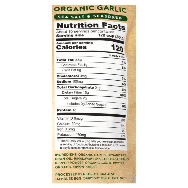 dct foods dried organic garlic snack dct foods 686513