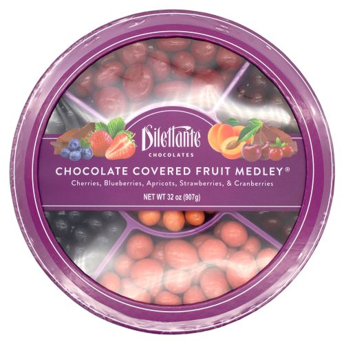 Dilettante Chocolate Covered Fruit Meltable Dilettante Medley Wheel 32 Ounce