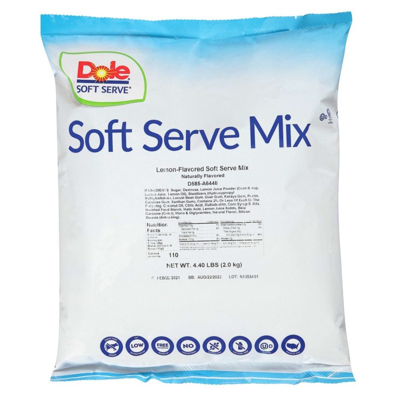 Dole Soft Serve Mix Dole Lemon 4.4 Pound