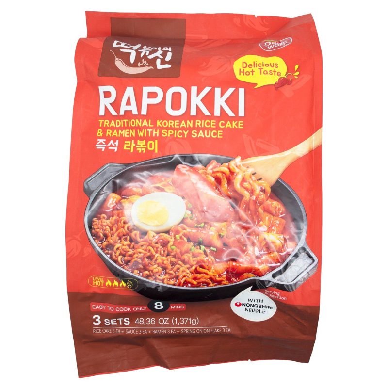 Dongwon Rapokki - Traditional Korean Rice Cake & Ramen with Spicy Sauce Dongwon 48.36 Ounce