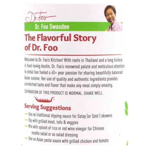 dr foos kitchen thai peanut cococut sauce dr foos kitchen 793146