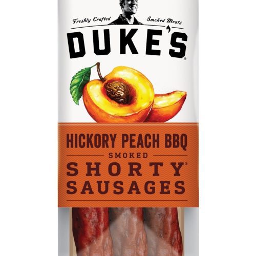 Duke's Smoked Shorty Sausages Duke's Hickory Peach BBQ 1.25 Ounce 