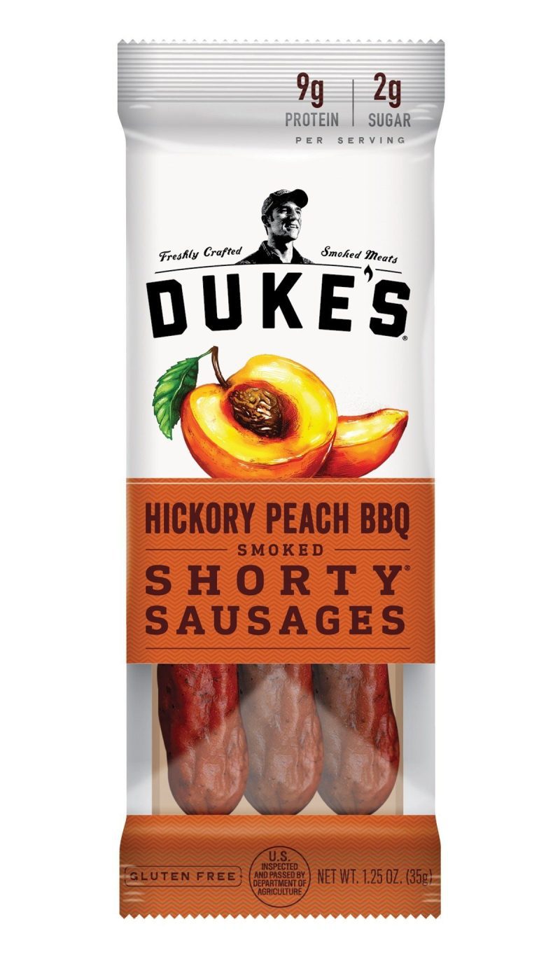 Duke's Smoked Shorty Sausages Duke's Hickory Peach BBQ 1.25 Ounce