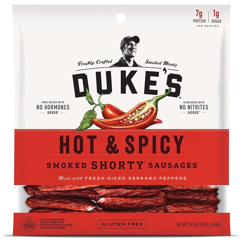 Duke's Smoked Shorty Sausages Duke's Hot & Spicy 16 Ounce