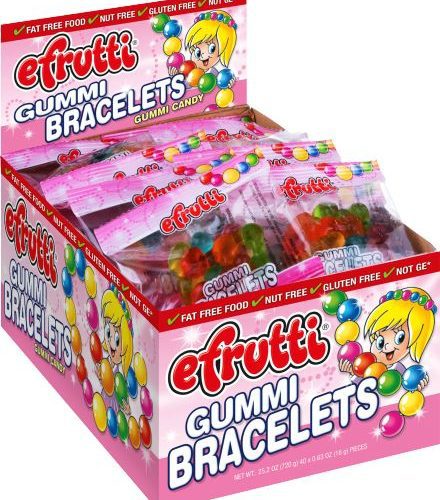 efrutti Gummi Candy eFruity Gummi Bracelets 0.32 Oz-40 Count 