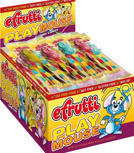 efrutti Gummi Candy eFruity Playmouse 0.53 Oz-40 Count