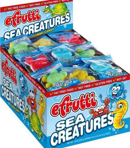 efrutti Gummi Candy eFruity Sea Creatures 0.32 Oz-60 Count 