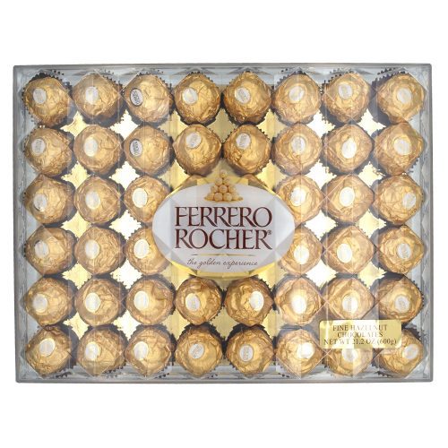 Ferrero Rocher Fine Hazelnut Chocolates Meltable Ferrero Rocher Original 48 Ct-21.2 Oz