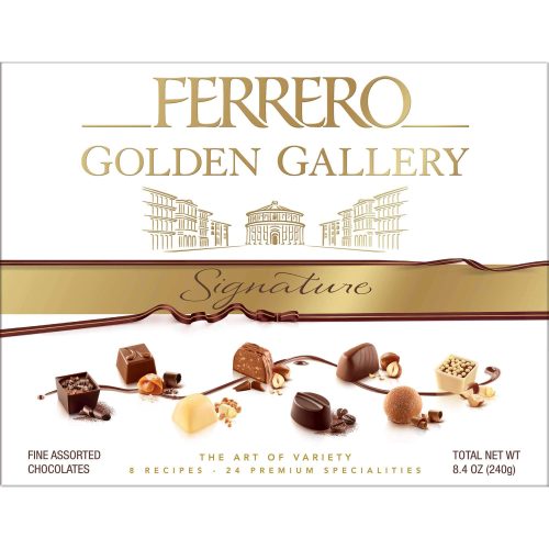 Ferrerro Golden Gallery Signature Fine Assorted Chocolates Meltable Ferrero 4.2 Ounce