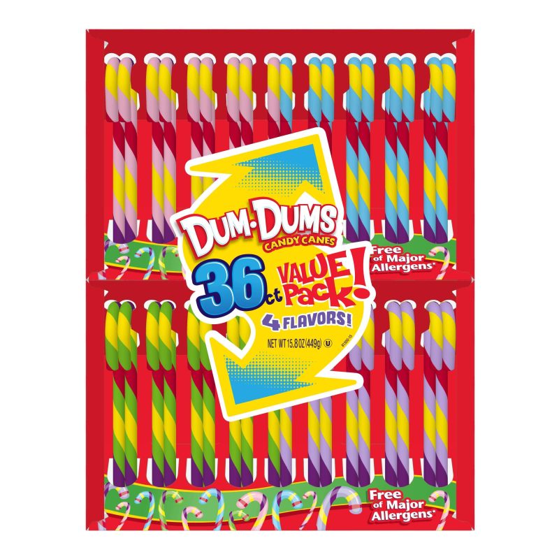 Flavored Candy Canes Spangler Dum Dums 15.8 Ounce