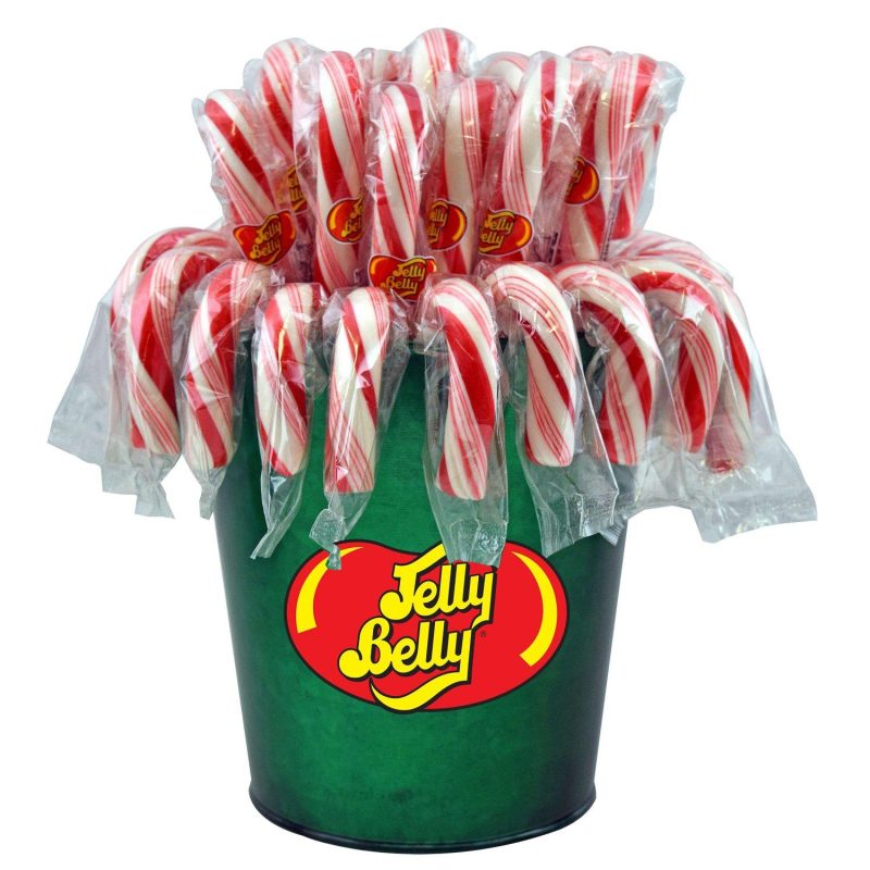 Flavored Candy Canes Spangler Jelly Belly Peppermint 2.3 Oz-30 Count