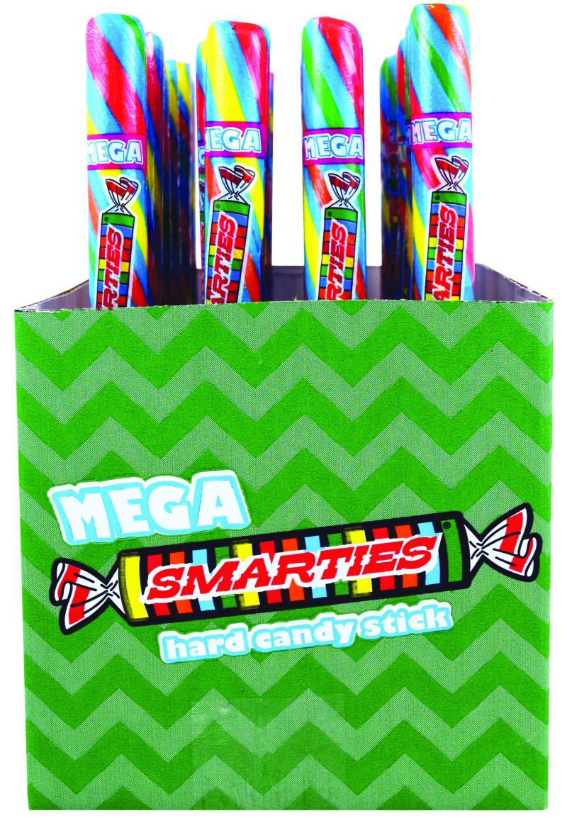 Flavored Candy Canes Spangler Smarties Jumbo 3.5 Oz-24 Count