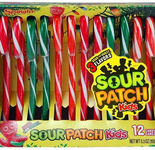 Flavored Candy Canes Spangler Sour Patch Kids 5.3 Ounce 