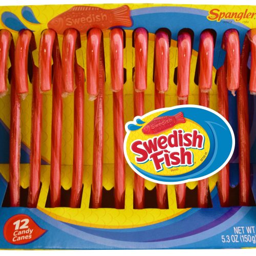 Flavored Candy Canes Spangler Swedish Fish 5.3 Ounce 