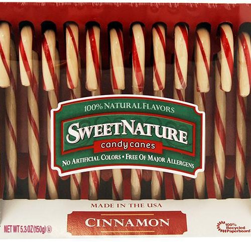 Flavored Candy Canes Spangler SweetNature Cinnamon 5.3 Ounce