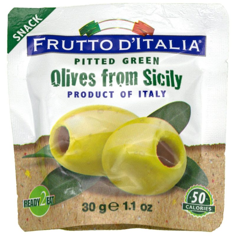 Frutto D'italia Snacking Olives Frutto D'italia Pitted Green 1.1 Ounce