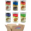 Furikake Rice Seasoning, 6 Staples, Nori Komi, Kimchi, Wasabi, Salmon, Katsuo, Goma, 1 each Flavor Snackathon