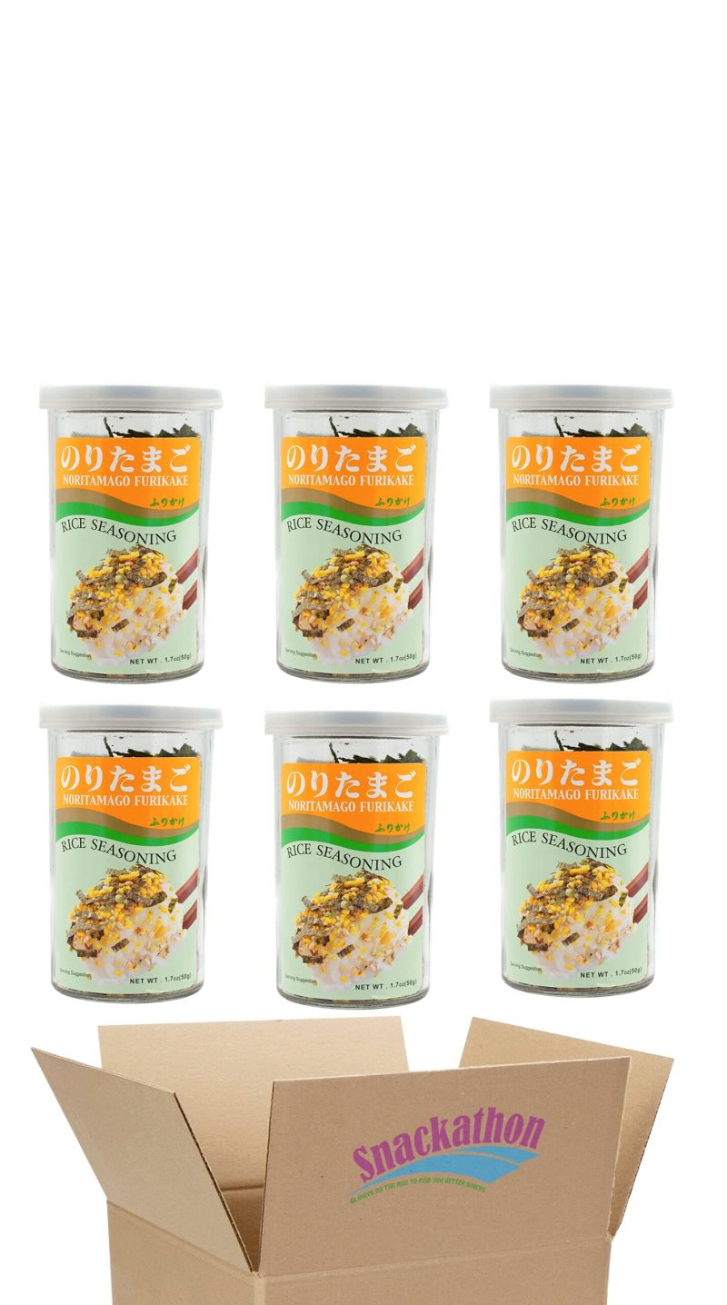 furikake rice seasoning noritamago 17 ounce pack of 6 snackathon 473040