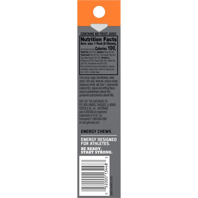 gatorade prime energy chews gatorade 915707