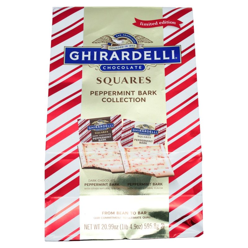 Ghirardelli Chocolate Squares & Bars Meltable Ghirardelli Peppermint Bark Collection 20.99 Ounce