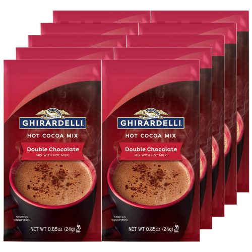 Ghirardelli Hot Cocoa Ghirardelli Double Chocolate 0.85 Oz-23 Count 