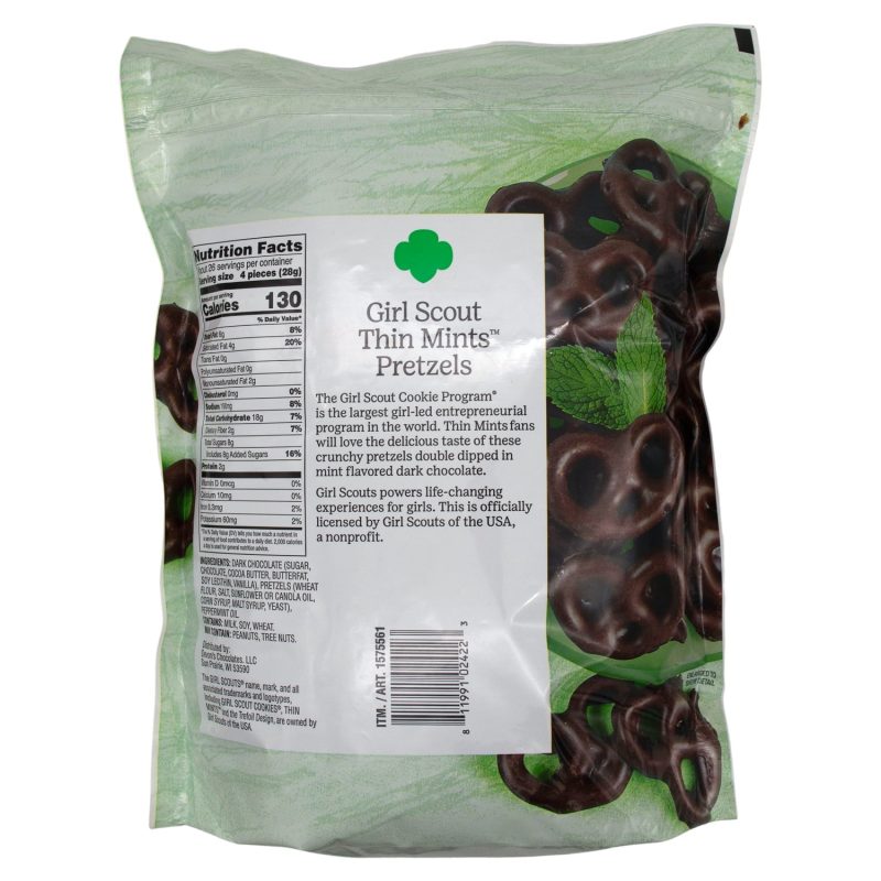 girl scout thin mint pretzels meltable girl scout 208690