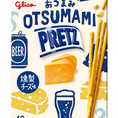 glico pretz pretzel biscuit sticks variety pack 2 smoked flavors smoked bacon smoked cheese 085 ounce each pack of 12 snackathon 130998