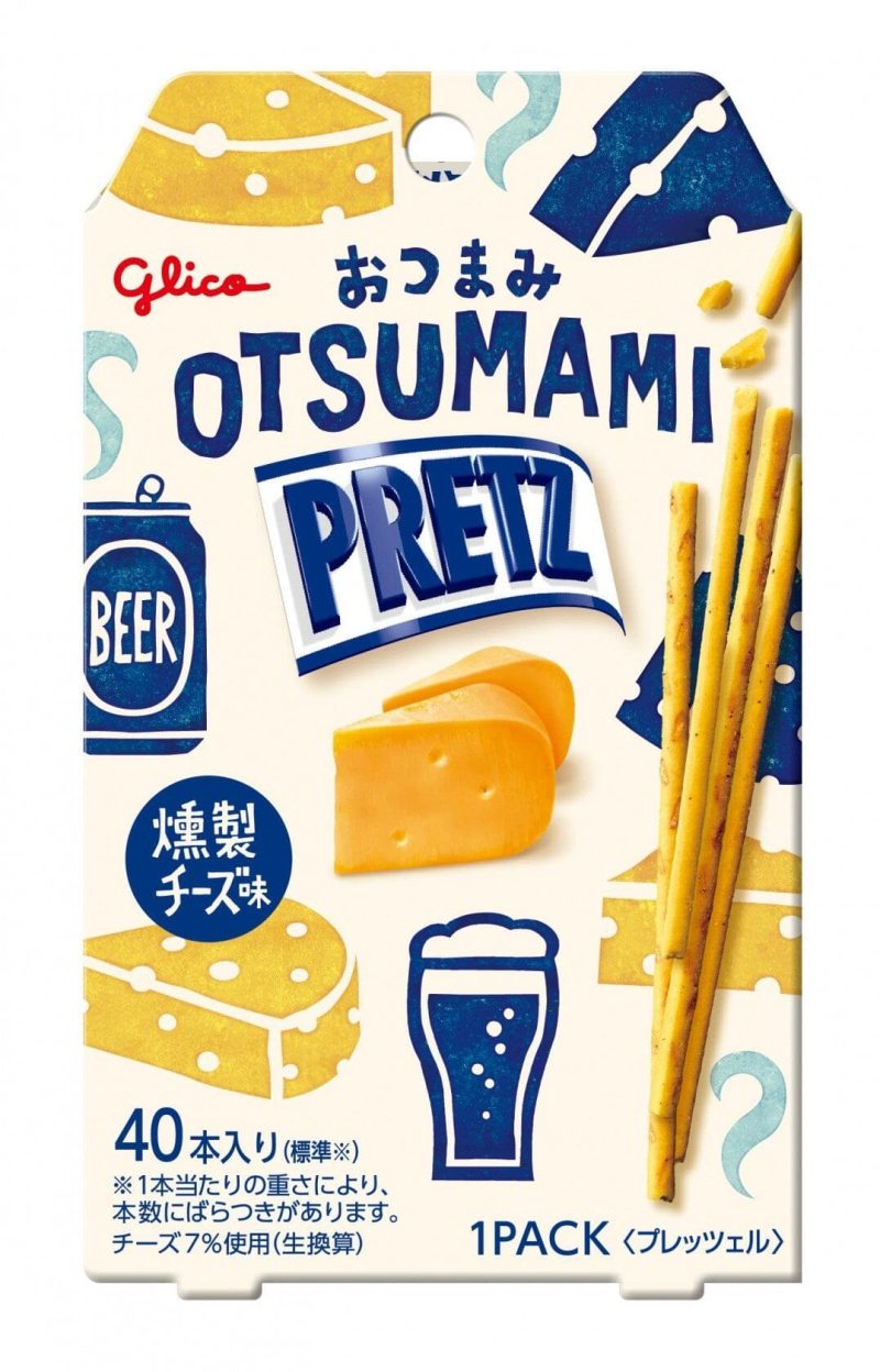 glico pretz pretzel biscuit sticks variety pack 2 smoked flavors smoked bacon smoked cheese 085 ounce each pack of 12 snackathon 130998